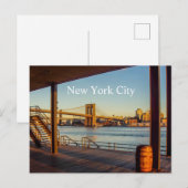 Brooklyn Bridge Postkarte (Vorne/Hinten)