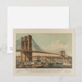 Brooklyn Bridge Postkarte (Vorne/Hinten)