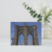 Brooklyn Bridge Postkarte (Stehend Vorderseite)