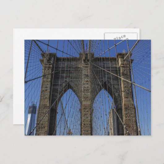 Brooklyn Bridge Postkarte (Vorne/Hinten)