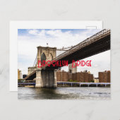 Brooklyn Bridge Postkarte (Vorne/Hinten)