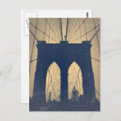 Brooklyn Bridge Postkarte (Vorne/Hinten)
