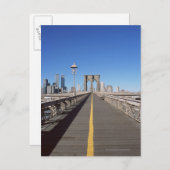 Brooklyn Bridge Postkarte (Vorne/Hinten)