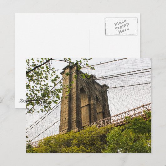 Brooklyn Bridge Postkarte (Vorne/Hinten)