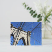 Brooklyn Bridge Postkarte (Stehend Vorderseite)