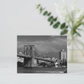 Brooklyn Bridge Postkarte (Stehend Vorderseite)
