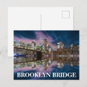 Brooklyn Bridge Postkarte (Vorne/Hinten)