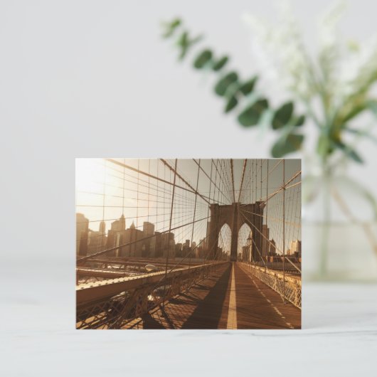 Brooklyn Bridge. Postkarte (Stehend Vorderseite)