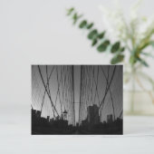 Brooklyn Bridge Postkarte (Stehend Vorderseite)