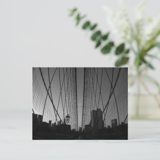 Brooklyn Bridge Postkarte (Stehend Vorderseite)