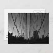 Brooklyn Bridge Postkarte (Vorne/Hinten)