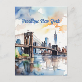 Brooklyn Bridge Postkarte