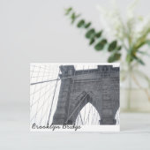 Brooklyn Bridge Postkarte (Stehend Vorderseite)