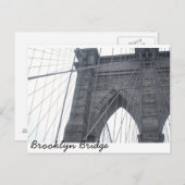 Brooklyn Bridge Postkarte (Vorne/Hinten)