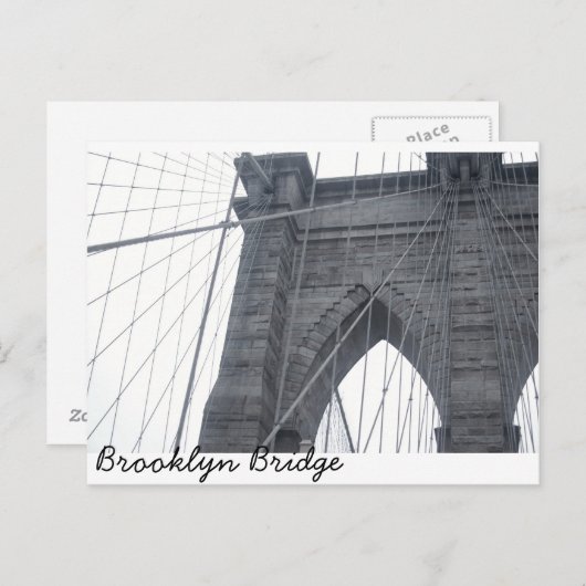 Brooklyn Bridge Postkarte (Vorne/Hinten)