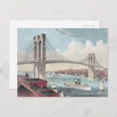 Brooklyn Bridge Postkarte (Vorne/Hinten)