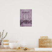Brooklyn Bridge, Präsident Arthur bei seiner Eröff Poster (Küche)