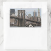 Brooklyn Bridge Rechteckiger Aufkleber (Tasche)