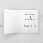 Brooklyn Bridge Save the Date Card Ankündigung (Innenseite)