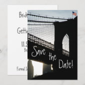 Brooklyn Bridge Save-the-Date-Karten Save The Date (Vorne/Hinten)
