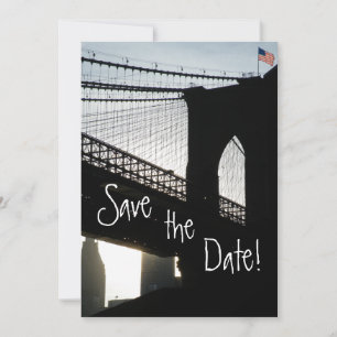 Brooklyn Bridge Save-the-Date-Karten Save The Date