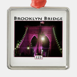 Brooklyn Bridge Silbernes Ornament