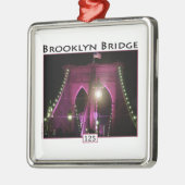 Brooklyn Bridge Silbernes Ornament (Links)