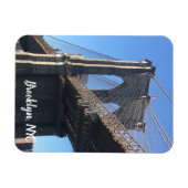 Brooklyn Bridge Sky New York City NYC Fotografy Magnet (Horizontal)