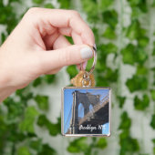 Brooklyn Bridge Sky New York City NYC Fotografy Schlüsselanhänger (Hand)