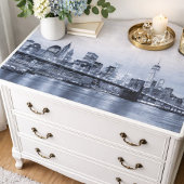 Brooklyn Bridge Sophisticated Urban Monochrome Seidenpapier