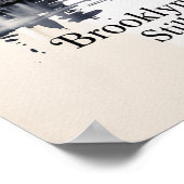 Brooklyn Bridge Still Magic Tinte Poster (Ecke)