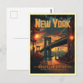 Brooklyn Bridge Sunrise - Eine Atemberaubende Reis Postkarte (Vorne/Hinten)