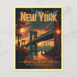 Brooklyn Bridge Sunrise - Eine Atemberaubende Reis Postkarte