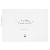 Brooklyn Bridge Sunset Serenity NYC Greeting Card (Rückseite Horizontal)