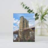 Brooklyn Bridge Tower Postcard Postkarte (Stehend Vorderseite)