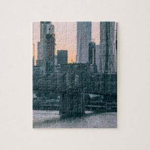 Brooklyn Bridge und Downtown Manhattan New York Puzzle