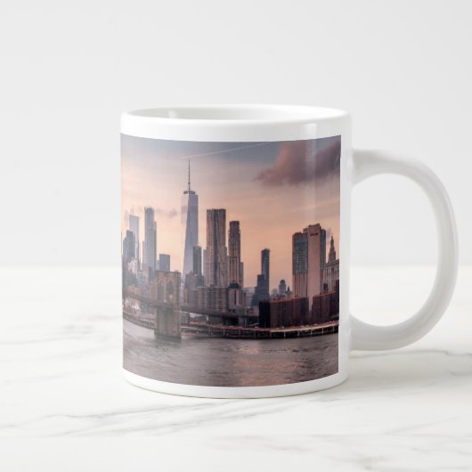Brooklyn Bridge und Lower Manhattan Jumbo-Tasse (Rechts)