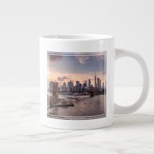 Brooklyn Bridge und Lower Manhattan Jumbo-Tasse
