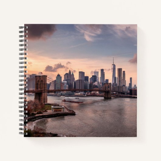 Brooklyn Bridge und Lower Manhattan Notizblock (Vorderseite)