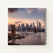 Brooklyn Bridge und Lower Manhattan Notizblock (Rückseite)