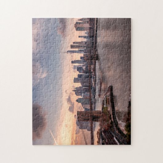 Brooklyn Bridge und Lower Manhattan Puzzle (Vertikal)