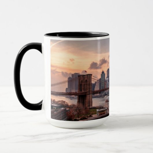 Brooklyn Bridge und Lower Manhattan Tasse (Links)