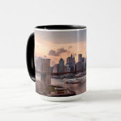 Brooklyn Bridge und Lower Manhattan Tasse (Vorderseite Links)