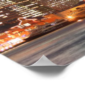 Brooklyn Bridge und Manhattan Skyline Poster (Ecke)