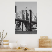 Brooklyn Bridge und Manhattan Skyline Poster (Küche)