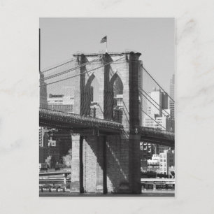 Brooklyn Bridge und Manhattan Skyline Postkarte