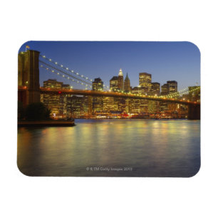 Brooklyn Bridge und New York City Gebäude Magnet