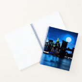 Brooklyn Bridge Under a Full Moon Journal Notizblock (Innenseite)
