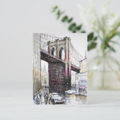 Brooklyn Bridge, USA Postcard Postkarte (Stehend Vorderseite)