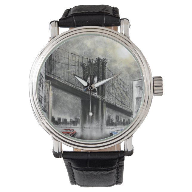 Brooklyn Bridge, USA Watch Armbanduhr (Vorderseite)
